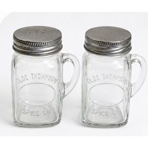 Olde Thompson Spice Co. Mini Mason Jar Set with Handles and Metal Lids
